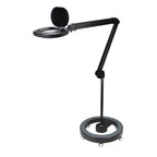 Lumeno 8615 Lupenleuchte Schwarz auf Rollstativ 6159