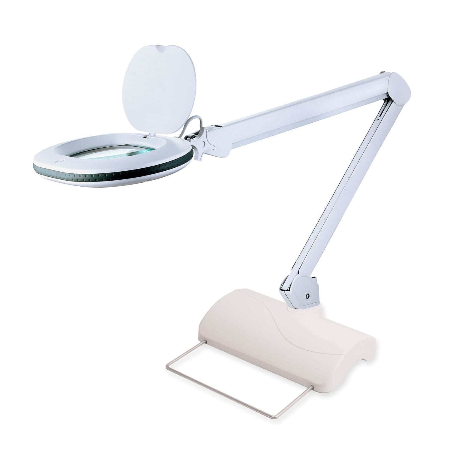 Lumeno 8615 Lupenleuchte mit Gummiring auf Tischstativ 6180